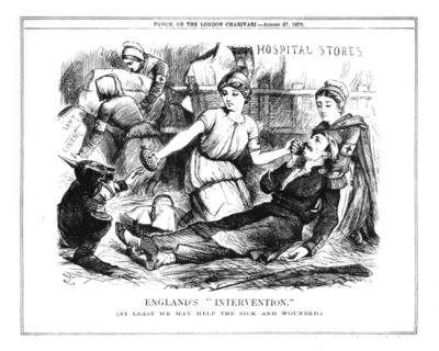 Punch cartoon of 'England's Intervention'