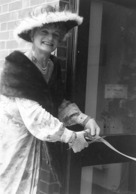 Dame Hilda Bracket opening Staffordshire Branch's new day care centre in Uttoxeter; RCC/6/IN1493