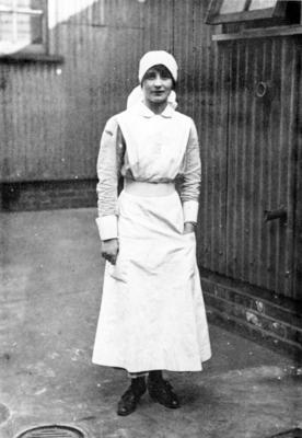 Vera Brittain in VAD nursing uniform