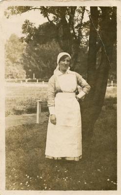 Rita Spence in VAD indoor nursing uniform; 1616/IN2582