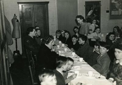 A children's party given by London Branch youth members