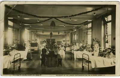 Black and white photograph of University College Hospital Ward