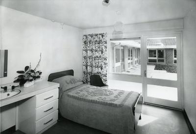 Black and white photograph of the interior of Princess Mary House, Harrogate