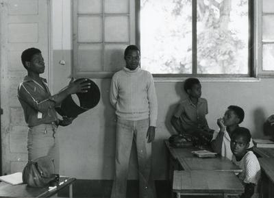 Black and white photograph of ICRC work in Africa