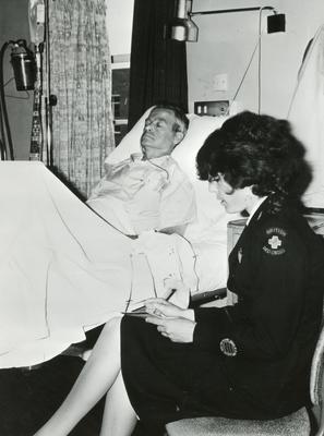 Black and white photograph of Hospitals Welfare Service