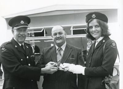 Black and white photograph of Wigan Red Cross