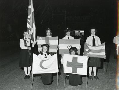 Black and white photograph of Youth and Juniors at the Royal Tournament 1979