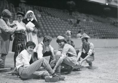 Black and white photograph of Youth and Juniors at the Royal Tournament 1979