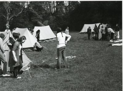 Black and white photograph of a Youth and Juniors training camp
