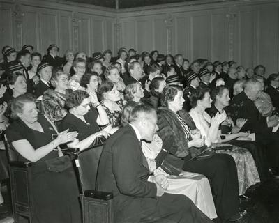 Black and white photograph of Conversazione at The Royal Society of Arts 1952