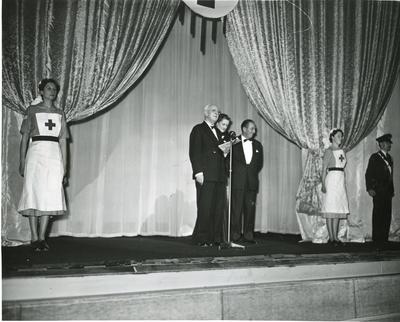 Black and white photograph of Peter Pan premiere 1953