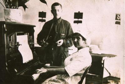 Black and white photograph of Hungarian Red Cross - First World War