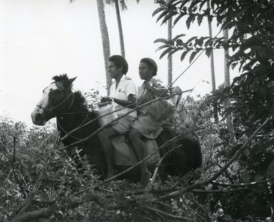 Black and white photograph of the Youth Division in Fiji 1971