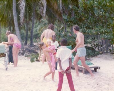 Colour photograph of Red Cross Youth activities with the British Virgin Islands branch