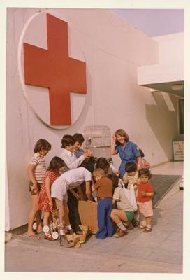 Colour photograph of a Red Cross children's home in Cyprus
