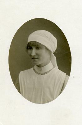 Photographs of Sybil Sherwood, VAD, First World War and Earls Colne Hospital, Essex
