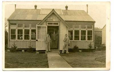An external view of the Red Cross Hospital Reading Room.; 0324/IN7083