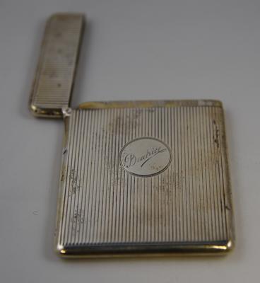 card case, engraved with the name Beatrice