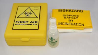 Standard biohazard first aid kit