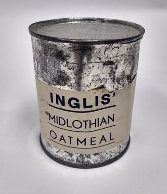 Tin of Inglis' Midlothian Oatmeal