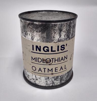 Tin of Inglis' Midlothian Oatmeal