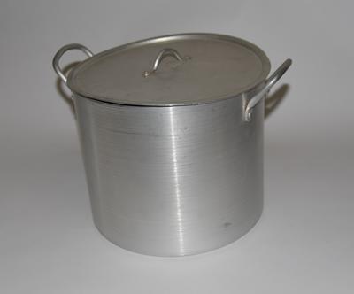 Stainless steel cooking pot with lid