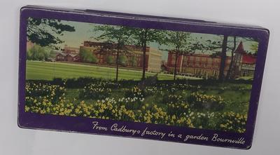 Empty tin, once contained an assortment of Cadbury's Chocolates and Biscuits.