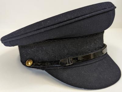 Navy blue peaked cap