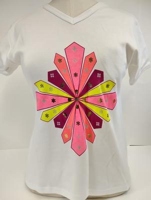 T-shirt with 'starburst' design