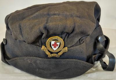Female ambulance driver's storm cap; John Sharp and Co; Uniforms/hat; 2198/1