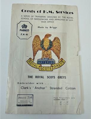 A collection of embroidery packs of 'Crests of H.M. Services'