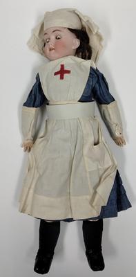 Doll in VAD uniform with chatelaine
