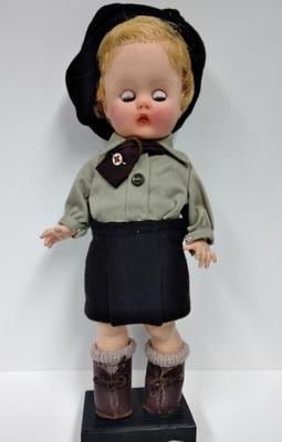Female doll dressed in Belgian Red Cross uniform