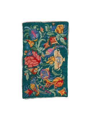 Tapestry of exotic birds and flowers