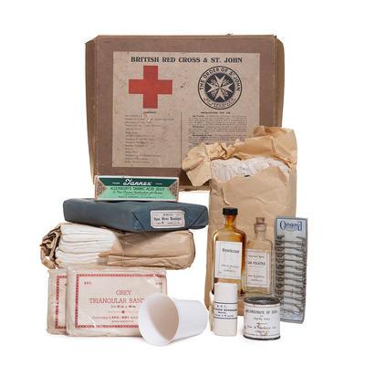 British Red Cross and Order of St John Joint War Organisation First Aid Kit