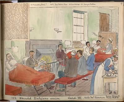 Album belonging to Edith Maud Drummond Hay depicting her service with the British Red Cross, 1914-1918; Art; 1791/1