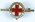 Tie pin brooch: 'Moorlands' Hospital badge