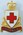 Metal British Red Cross Branch collar badge