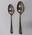 Two silver-plated teaspoons engraved with 'Red Cross & St John'
