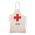 Red Cross apron made from a flour sack