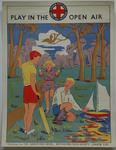Junior Red Cross poster (signed 'Levy'): Play in the Open Air