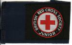 Brassard: navy petersham with cloth badge 'BRCS - Junior'
