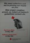 Four posters appealing for volunteers to help collect during Red Cross Week 1994