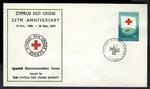 First Day Cover issued in commemoration of the 25th Anniversary of the Cyprus Red Cross Society, 1975