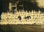 Nursing Staff and Doctors outside Ashcombe House Red Cross Hospital in Weston-Super-Mare, Somerset