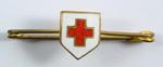 Brooch badge with Red Cross emblem in white shield