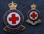 British Red Cross badge of honour and miniature