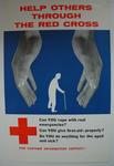 'Help others through the Red Cross' part colour poster.