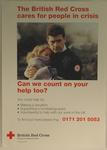 Poster promoting the British Red Cross and appealing for people to get involved