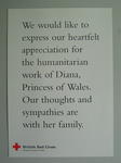 poster produced to commemorate the death of Diana, Princess of Wales